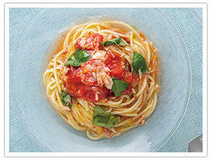 はちみつトマトの冷製パスタ
