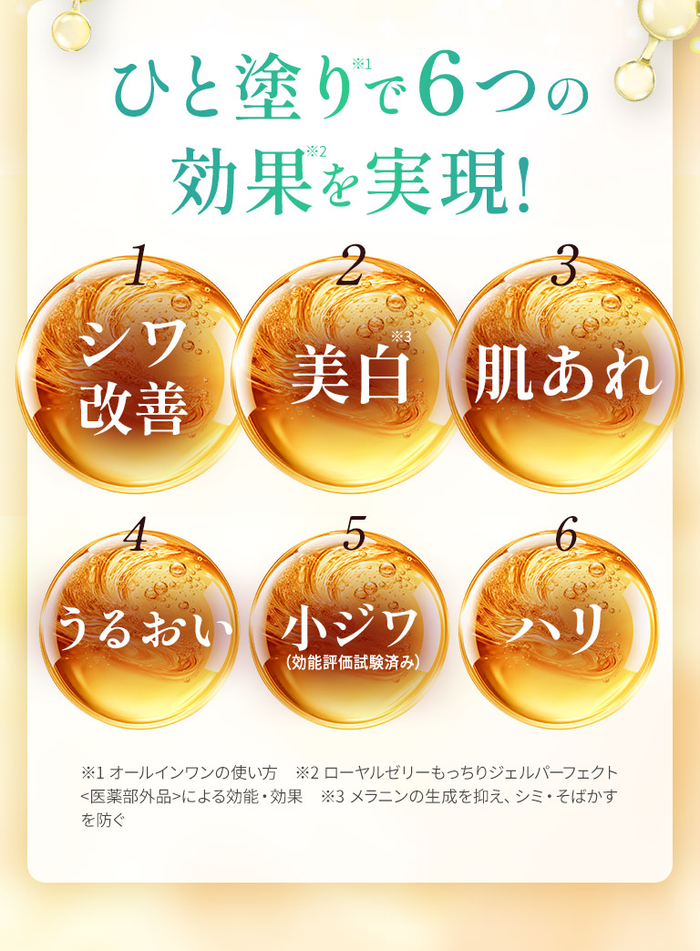 ひと塗りで6つの効果を実現！